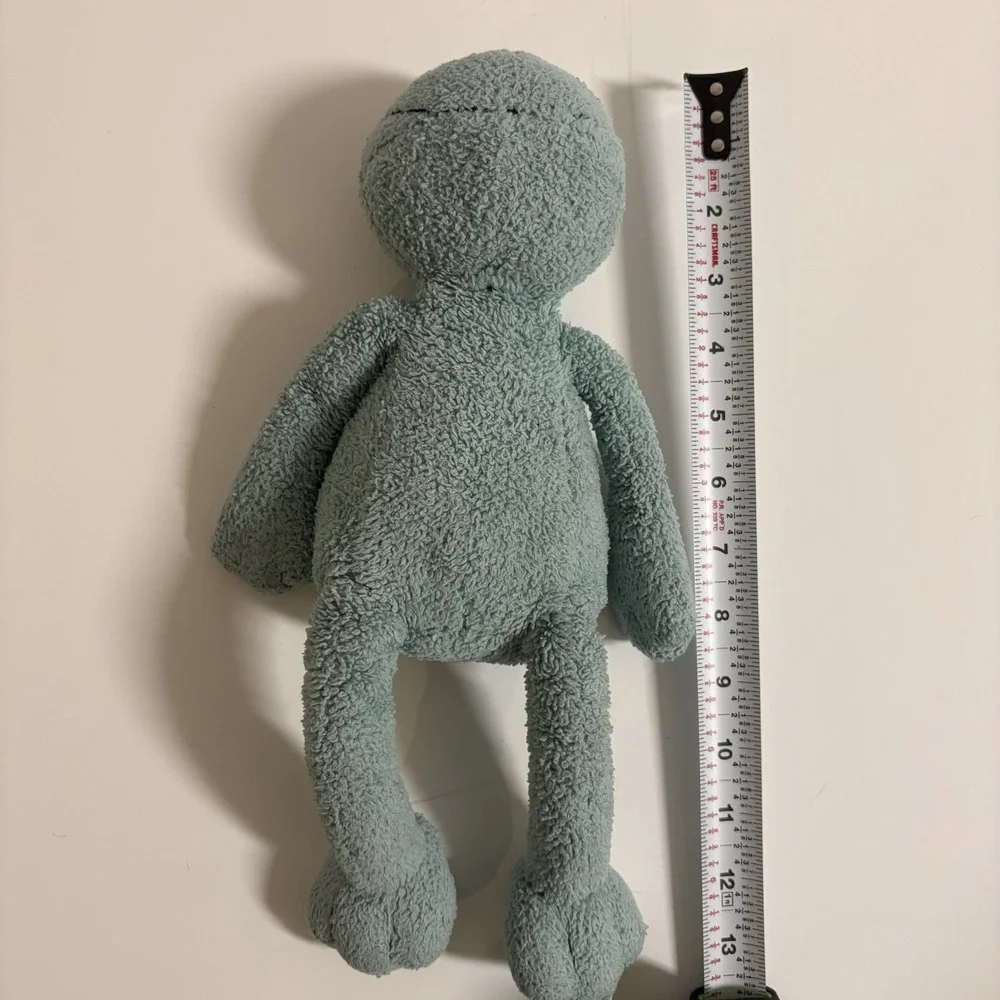 Vtg Jellycat Frog Plush Green Long Legs Beaded Eyes Retired Soft Toy Lovey 13